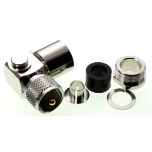 PL-Winkelstecker RG-213, H-200, H-500 u.&auml;.